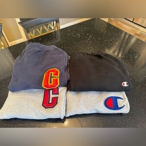 Champion jogger Sweatpants -Black, Gray, Navy -set of 4 - all in great condition